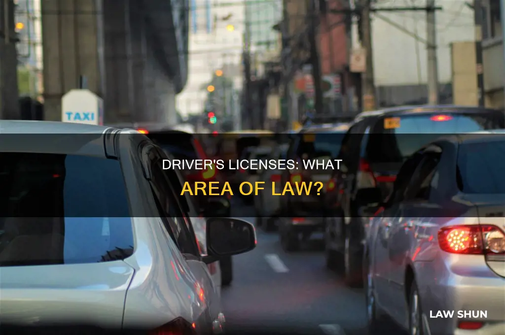 what oart of the law is drivers license under
