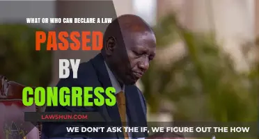 Who Declares a Law Passed by Congress?