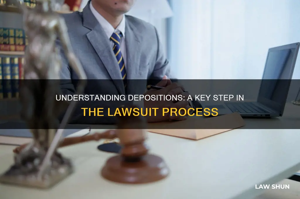 what part of the law suit process are depositions
