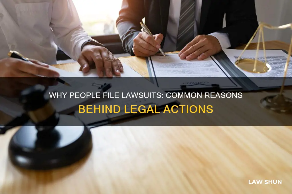 what people hand out law suits