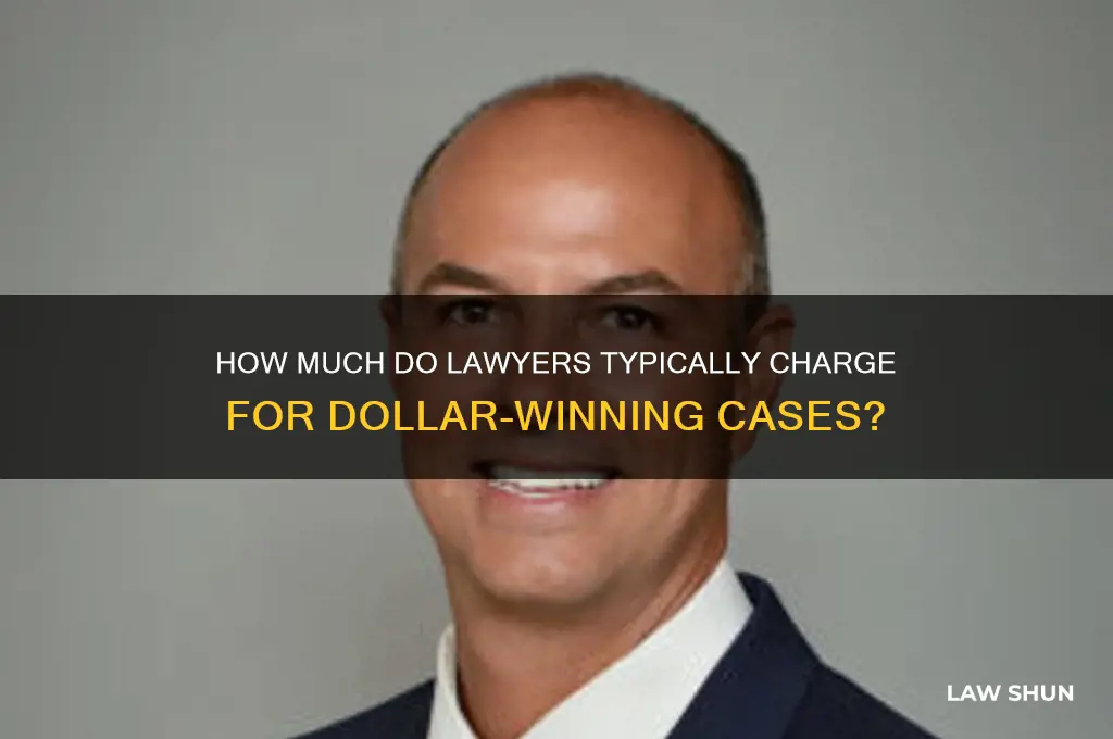 what percent of dollar winning does a lawer usually charge
