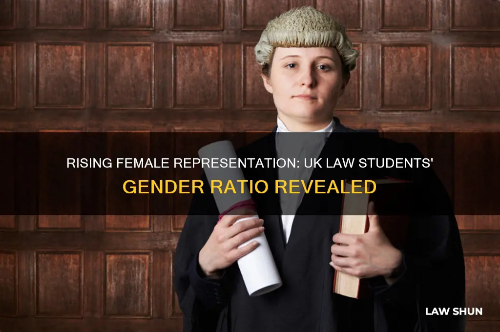 what percentage of law students are female uk