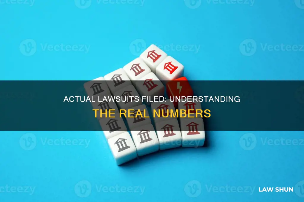 what percentage of law suits actually become