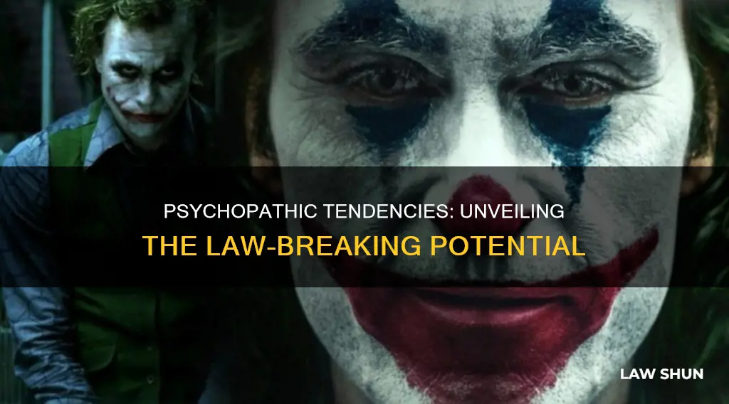 what percentage of psychopaths break the law