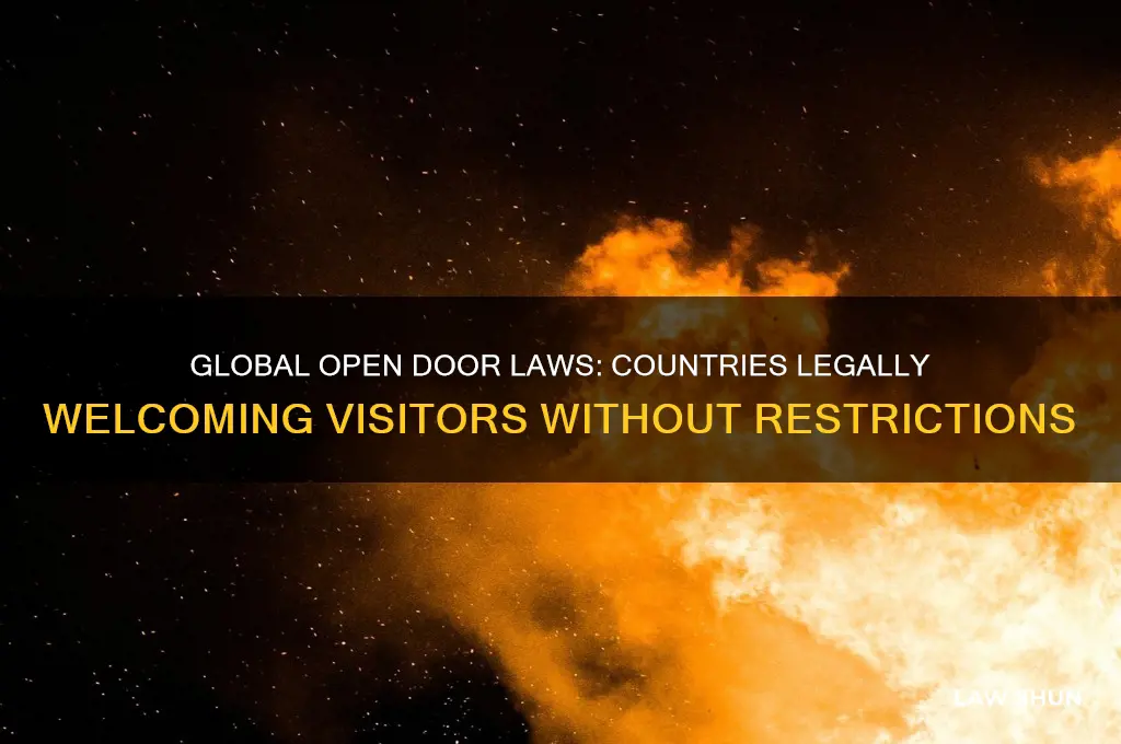 what places have an open door policy by law