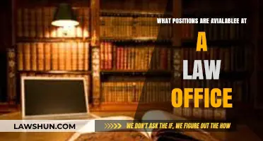 Exploring Diverse Roles: Available Positions in a Law Office