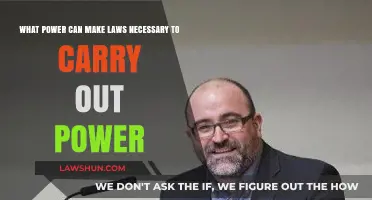 The Power to Make Laws: Understanding Legislative Authority