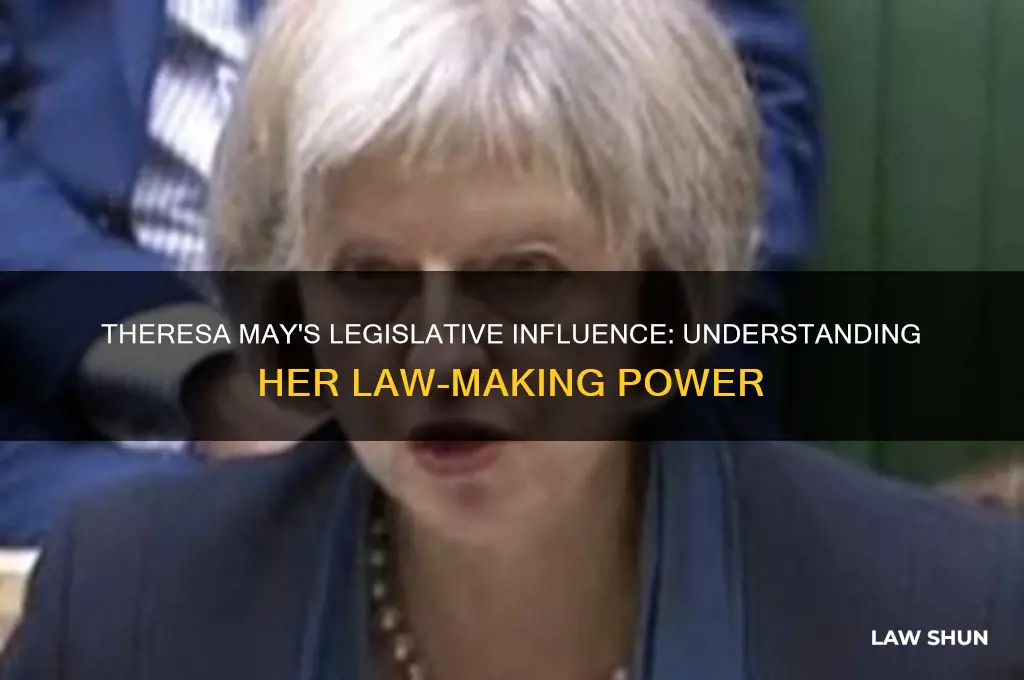 what power does theresa may have on making laws