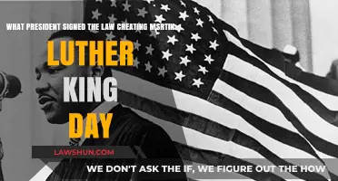 Who Signed Martin Luther King Day Into Law?