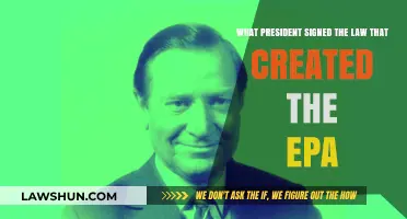 Who Signed the EPA into Law?