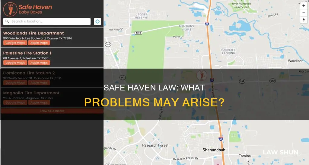 what problems might the safe haven law created