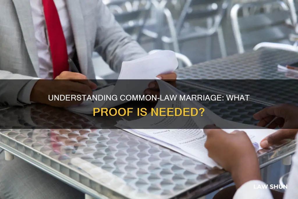 what proof do you need for common law
