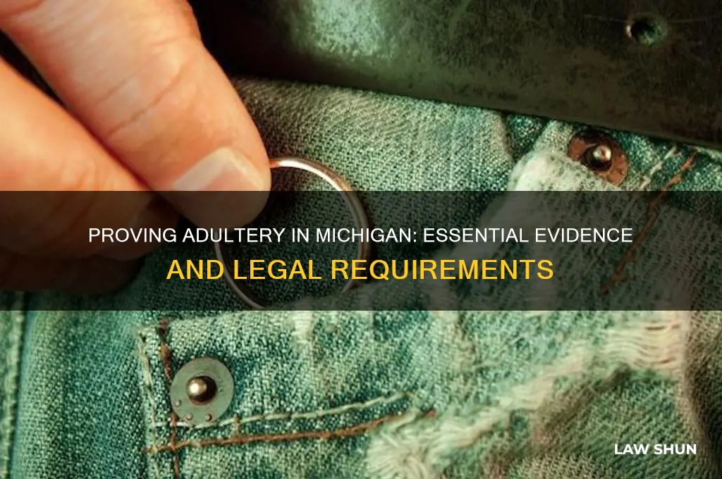 what proof is needed to prove adultery per mich law