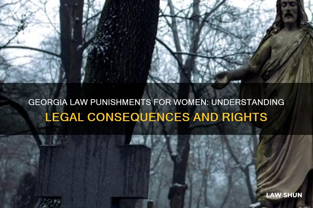 what punishments for women under georgia law