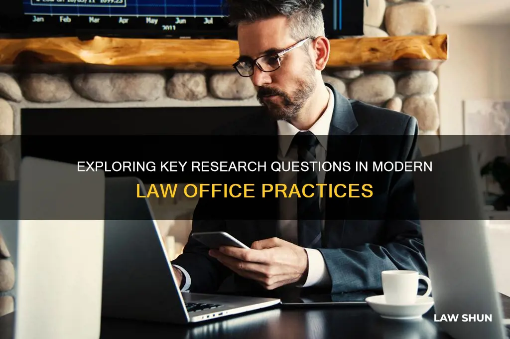 what research questions in a law office
