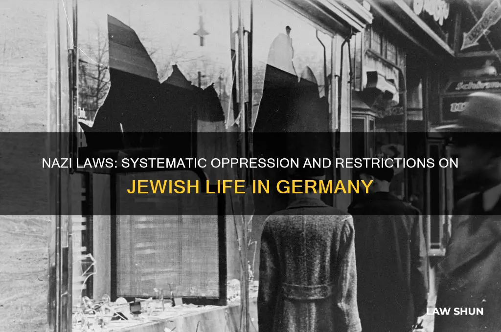 what restrictions were placed on jewish people by nazi laws