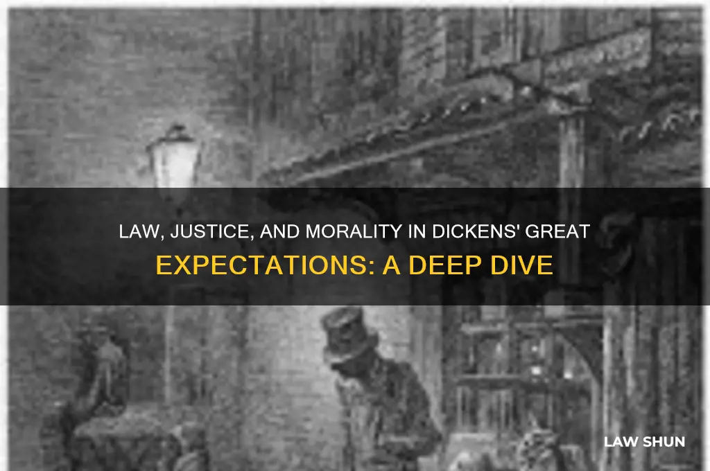 what role does law and justice play in great expectations