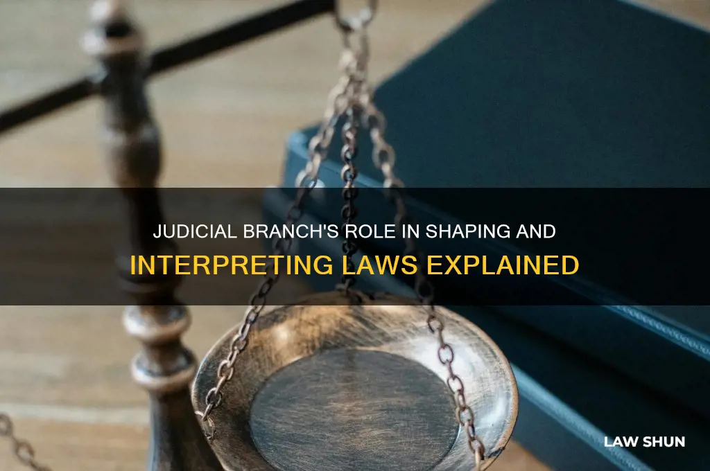 what role does the judicial branch play in making laws
