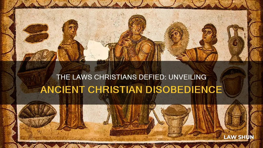 what roman law did christians often break