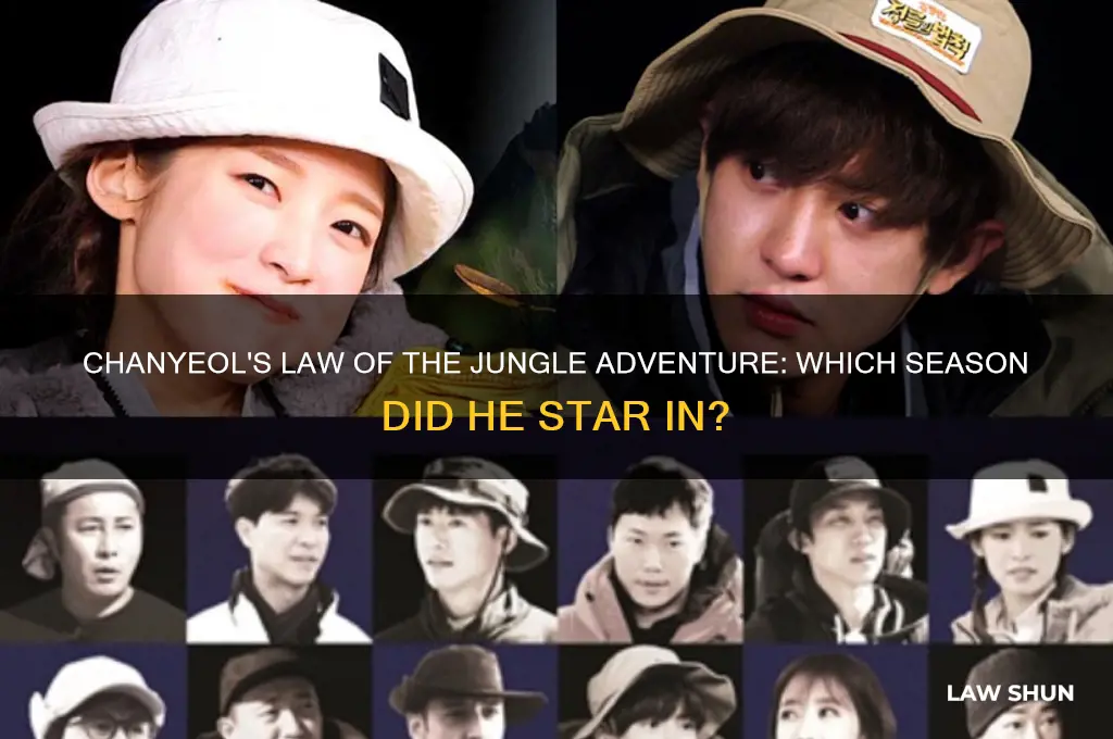 what season of law of the jungle was chanyeol in