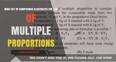 Compounds Demonstrating the Law of Multiple Proportions: A Clear Example