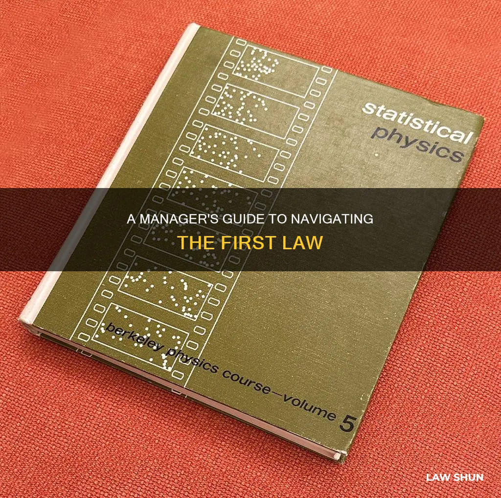 what should a manager do to nanage the first law