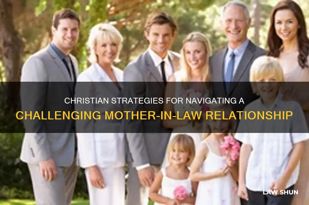 what should christian do when mom in law isn