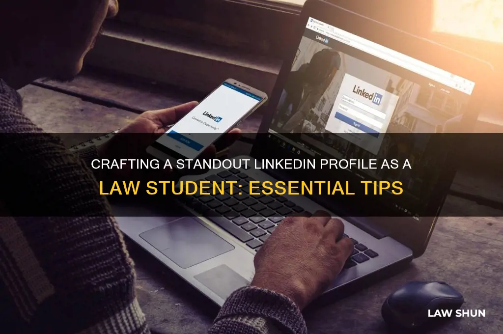 what should i have on linkedin law student