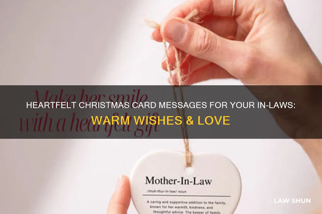 what should i write in my in laws christmas card