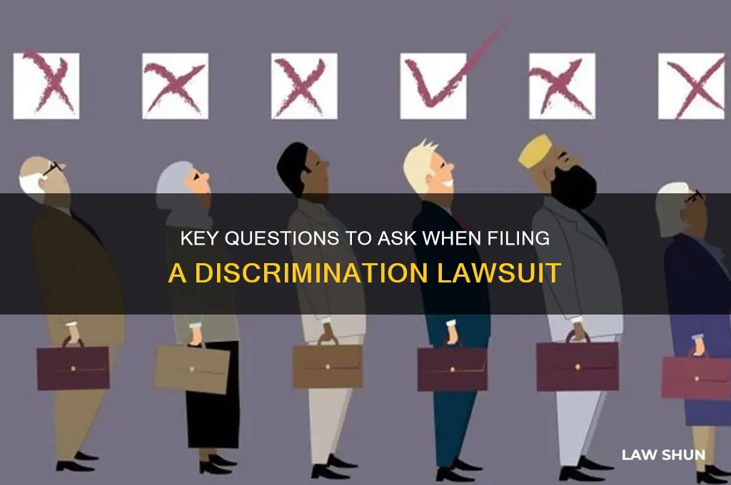 what should u ask for in a discrimination law suit