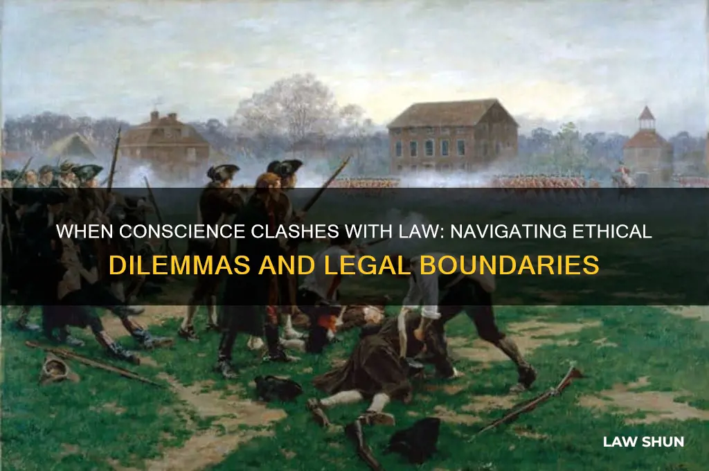 what should you if your conscious conflicts with the law