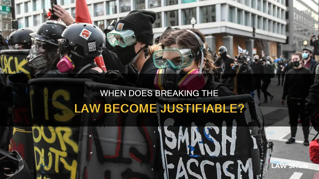 what situations might justify breaking a law