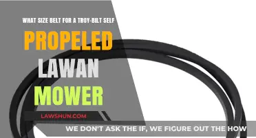 Choosing the Right Belt Size for Your Troy-Bilt Self-Propelled Lawn Mower