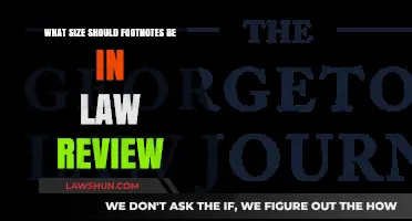 Optimal Footnote Size for Law Review Articles: A Comprehensive Guide