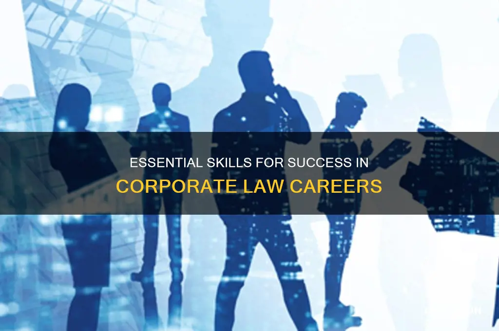 what skills are needed for corporate law