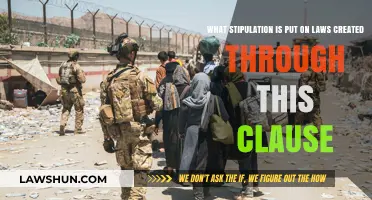 Stipulations on Laws: Understanding the Clause's Power