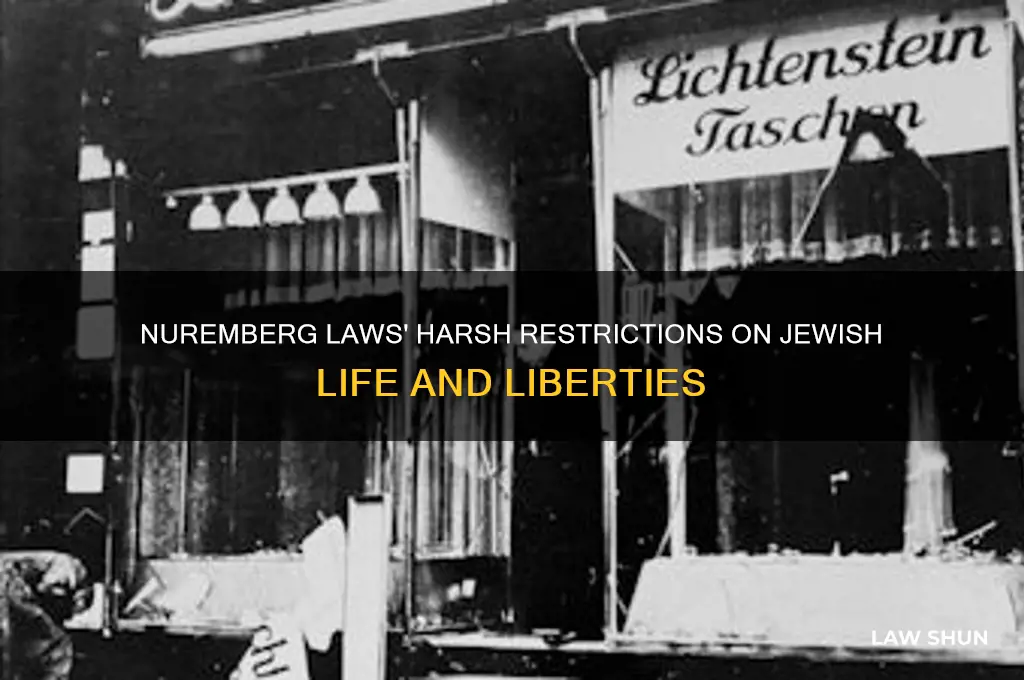 what strict conditions were placed on juice with nuremberg laws