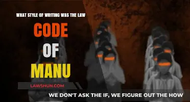 The Ancient Writing Style of Manu's Law Code Explored