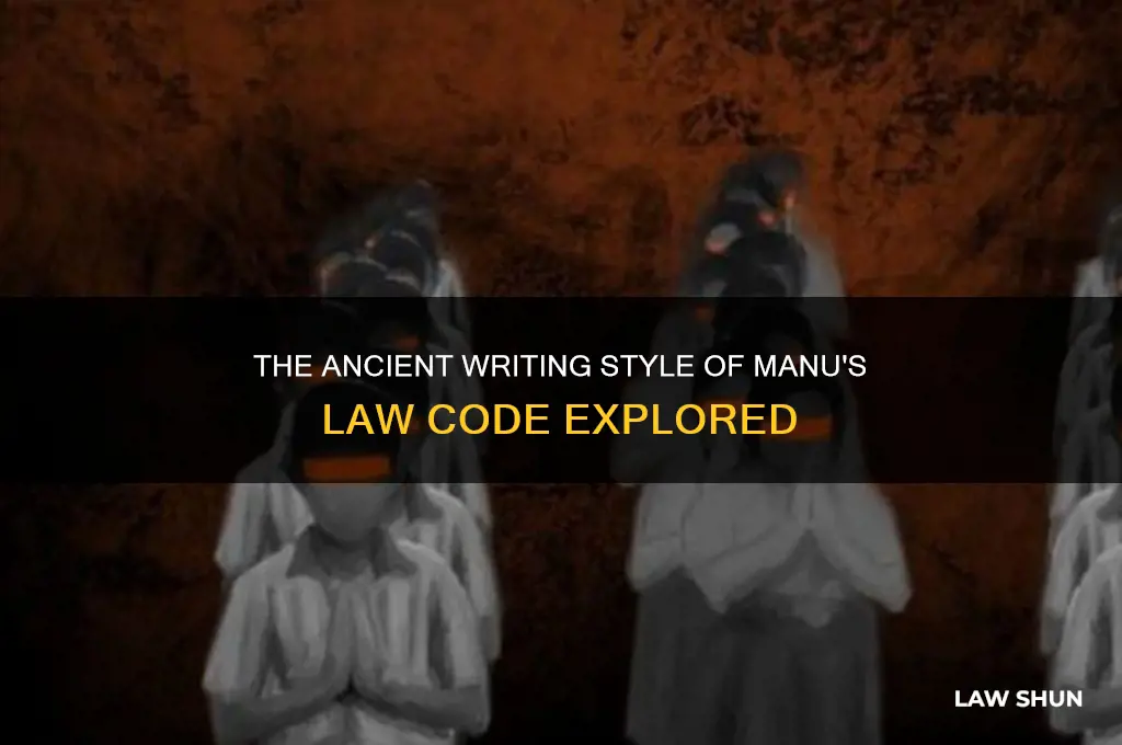The Ancient Writing Style Of Manu's Law Code Explored | LawShun