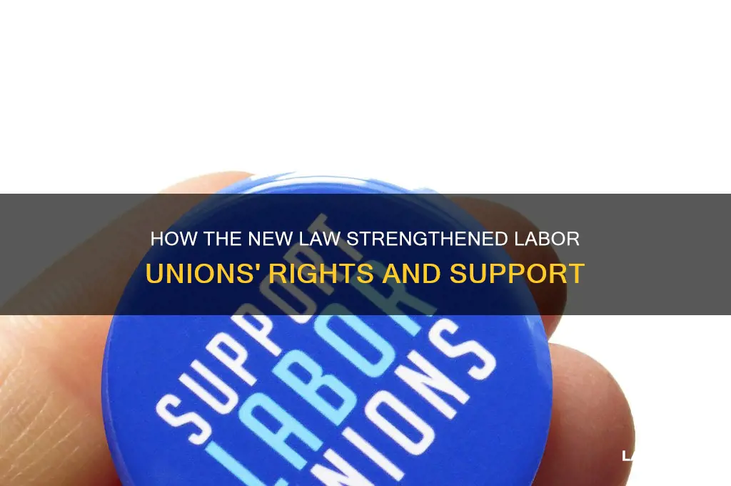 what support for labor unions did this law provide