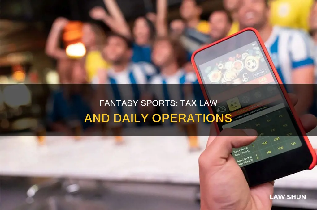 what tax law is about daily fantasy sports