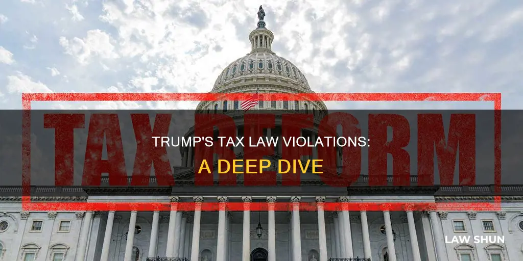 what tax laws did trump break