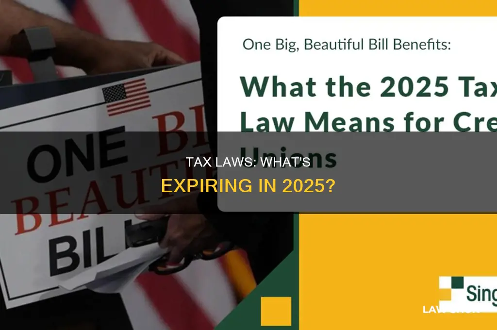 what tax laws sunset in 2025