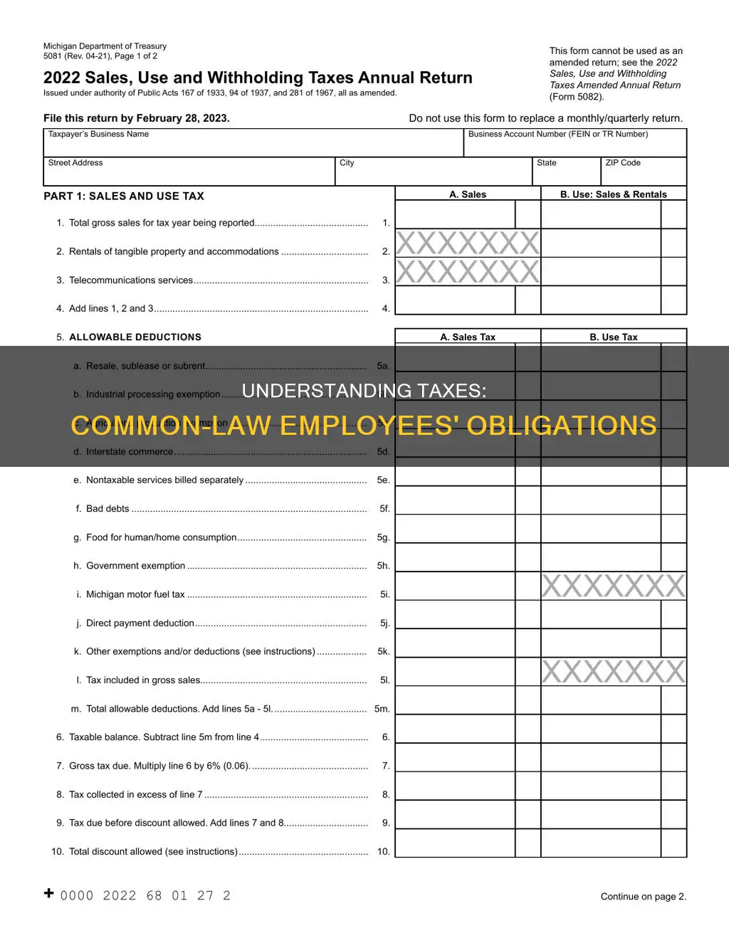 what taxes are common-law employees subject to