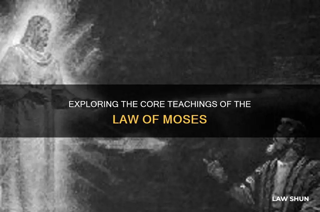 what teachings were a part of the law of moses