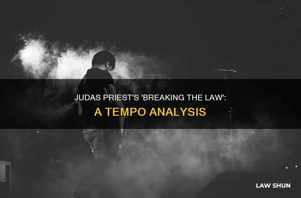 what tempo is breaking the law by judas priest