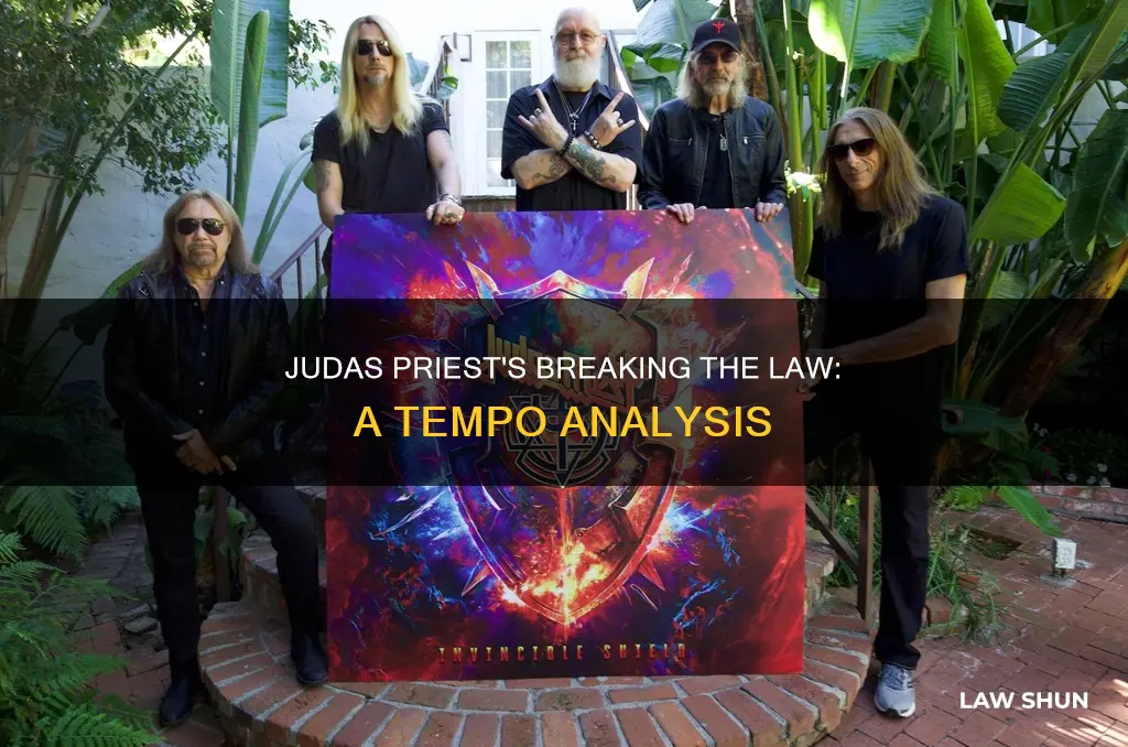 what tempo is breaking the law by judas priest