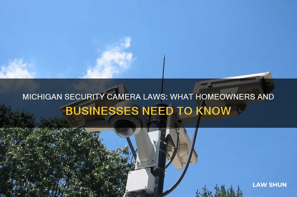 what the law on security cameras in michigan