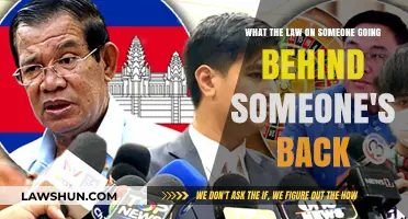 Legal Consequences of Betrayal: Understanding Laws Against Going Behind Someone's Back