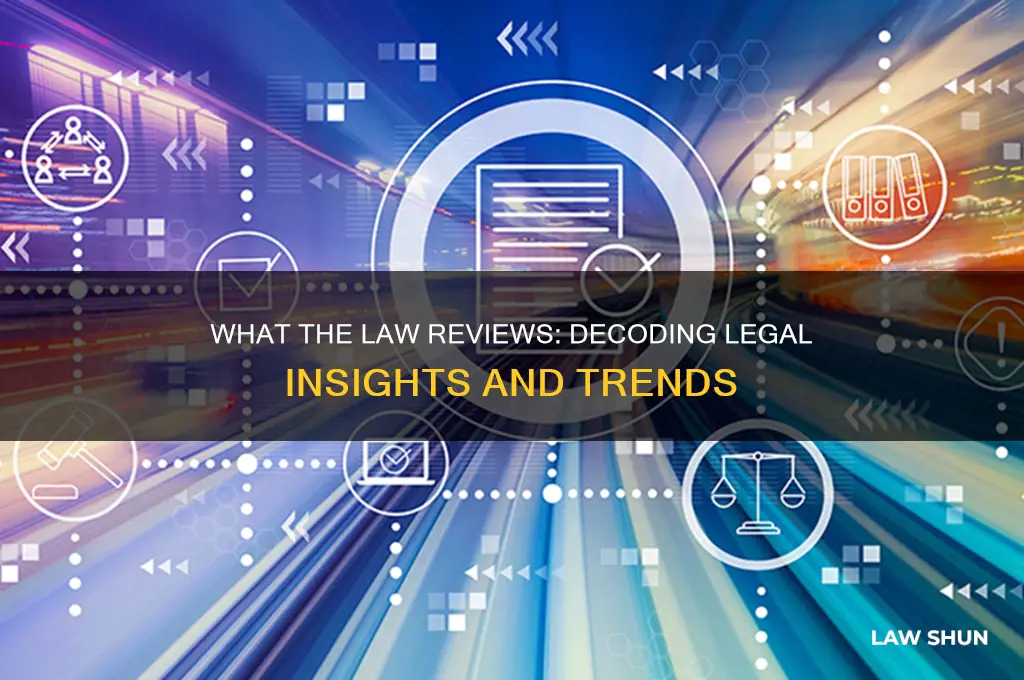 what the law reviews